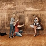 skládané fotografie, portréty